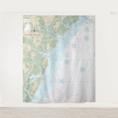 Tybee Island to Doboy Sound Nautical Chart 11509 Wandteppich (Vorderseite)