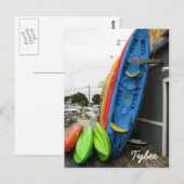 Tybee Kanus Postkarte (Vorne/Hinten)