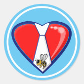 TYBEE LIEBE RUNDER AUFKLEBER (Vorderseite)