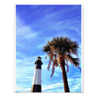 Tybee Lighthouse mit Palmetto Fotodruck