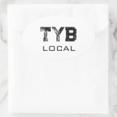 Tybee Local Ovaler Aufkleber (Tasche)