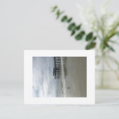 Tybee Pier Postkarte (Stehend Vorderseite)