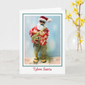 Tybee Santa Christmas Card Karte (Gelbe Blume)