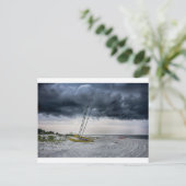 Tybeen Insel Strand Savannah Georgia Ozean sogar Postkarte (Stehend Vorderseite)