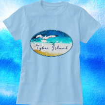 Tybeinsel Georgia Seagull Beach T - Shirt