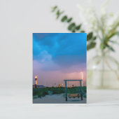 Tybeinsel Leuchtturm Savanne georgia Ozean sein Postkarte (Stehend Vorderseite)