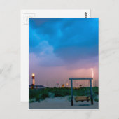 Tybeinsel Leuchtturm Savanne georgia Ozean sein Postkarte (Vorne/Hinten)