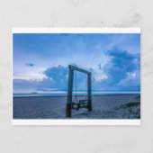 Tybeinsel Strand Savannah Georgia Abend Postkarte (Vorderseite)