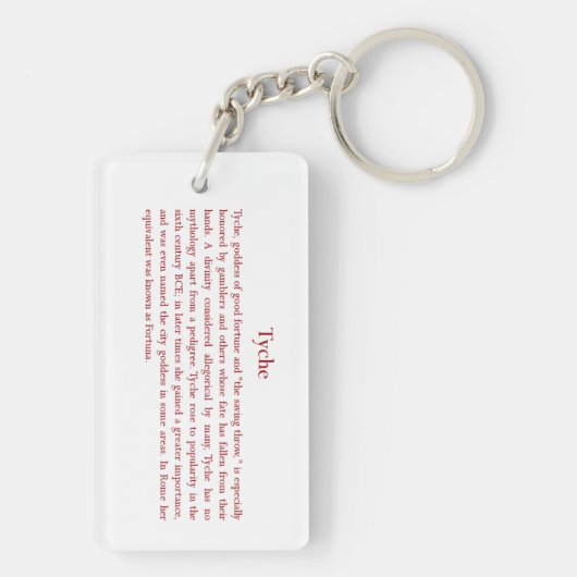 Tyche (Fortuna) Schlüsselanhänger (Rückseite)