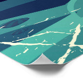 Tycho-Aufprallkrater Poster (Ecke)