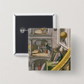 Tycho Brahe (1546-1601) alterte 40, unter seinem Button (Vorne & Hinten)