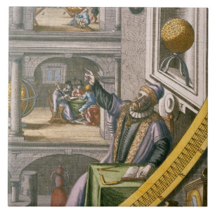 Tycho Brahe (1546-1601) alterte 40, unter seinem Fliese