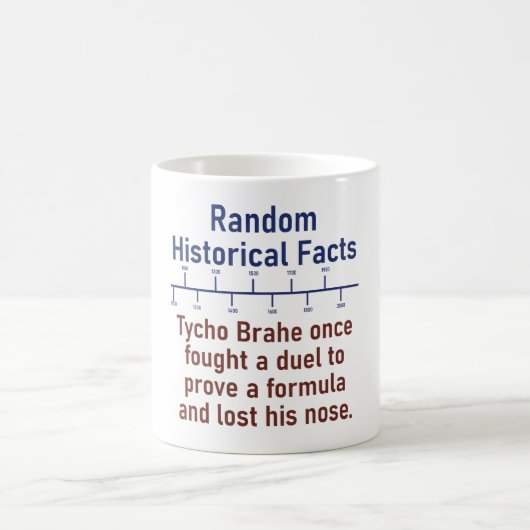 Tycho Brahe kämpfte einmal gegen einen Duell - Ges Kaffeetasse (Mittel)