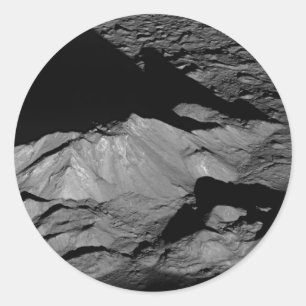 Tycho der Mond der Erde Krater-Zentralspitze Runder Aufkleber