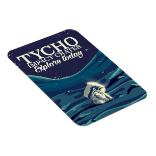 Tycho Mond Reiseplakat Magnet