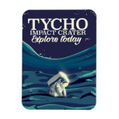 Tycho-Moon-Reiseplakat Magnet (Vertikal)