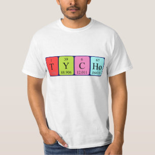 Tycho Namen-Shirt periodischer Tabelle T-Shirt