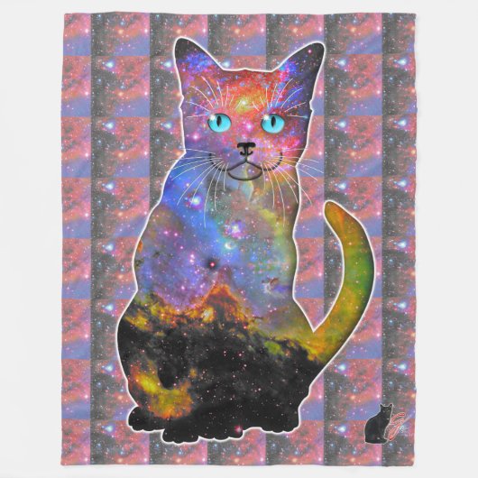 Tycho Space in Cat Fleece Blanket (Vorderseite)