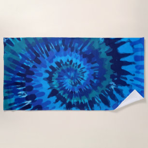 Tye-Blue Beach Handtuch
