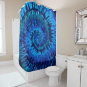 Tye-Blue-Duschvorhang Duschvorhang (Beispiel)