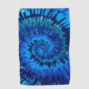 Tye-Blue-Golf-Handtuch Golfhandtuch