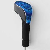 Tye-Blue Golf Head Cover Headcover (angewinkelt)