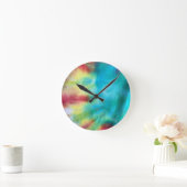 Tye Dye #3 Runde Wanduhr (Zuhause)