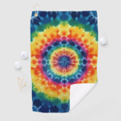 Tye-Dye-4 Golf-Handtuch Golfhandtuch (Insitu)