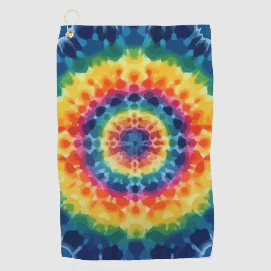Tye-Dye-4 Golf-Handtuch Golfhandtuch (Vorderseite)
