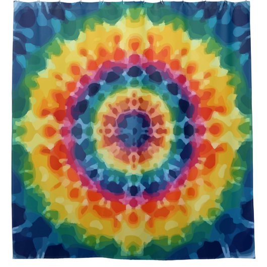 Tye-Dye-4 iPhone/iPad Gehäuse Duschvorhang (Vorderseite)