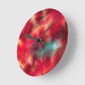 Tye Dye #4 Runde Wanduhr (Winkel)