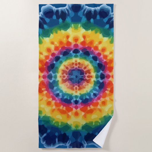 Tye-Dye-4 Strandtuch (Vorderseite)