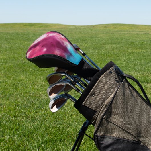 Tye Dye #9 Golf Headcover (In SItu)