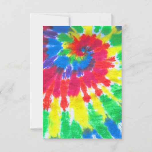 TYE DYE Bar Mitzvah Einladungs-Empfang-Karte Einladung (Rückseite)