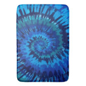 Tye-Dye-Blue Bath Mat Badematte (Vorderseite Vertikal)