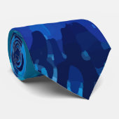 Tye-Dye-Blue Golf Head Cover Krawatte (Gerollt)
