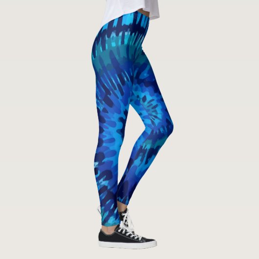 Tye-Dye-Blue Leggings (Rechts)
