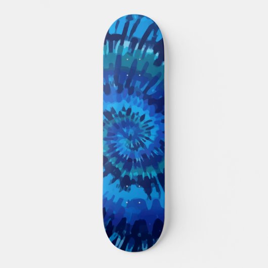 Tye-Dye-Blue-Skateboard Skateboard (Vorderseite)