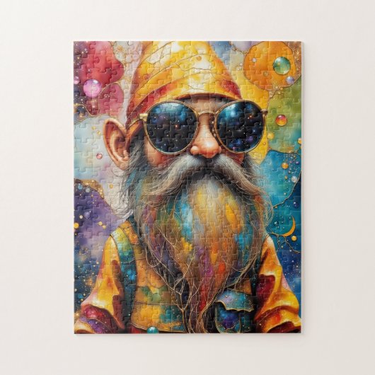 Tye Dye Cool Gnome Puzzle (Vertikal)