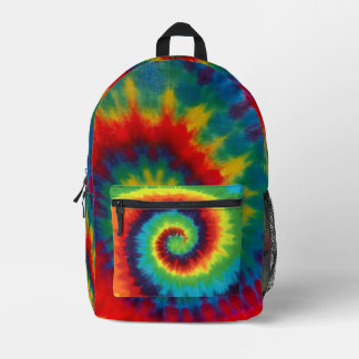 Tye Dye Druck-Cut-Sew-Tasche packen Bedruckter Rucksack