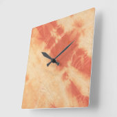 Tye Dye Komposition #10 von Michael Moffa Quadratische Wanduhr (Winkel)