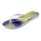 Tye Dye Komposition #11 von Michael Moffa Badesandalen (Schrägansicht)
