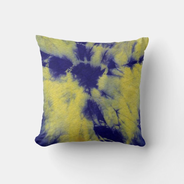 Tye Dye Komposition #11 von Michael Moffa Kissen (Vorderseite)