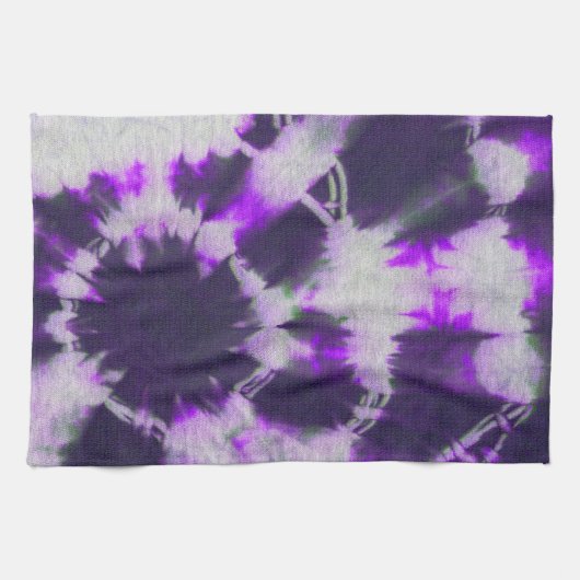 Tye Dye Komposition #1 von Michael Moffa Handtuch (Horizontal)