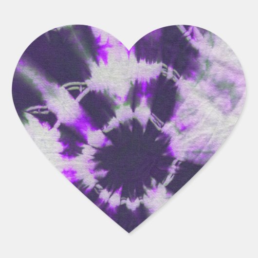 Tye Dye Komposition #1 von Michael Moffa Herz-Aufkleber (Vorderseite)