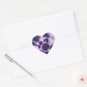 Tye Dye Komposition #1 von Michael Moffa Herz-Aufkleber (Umschlag)