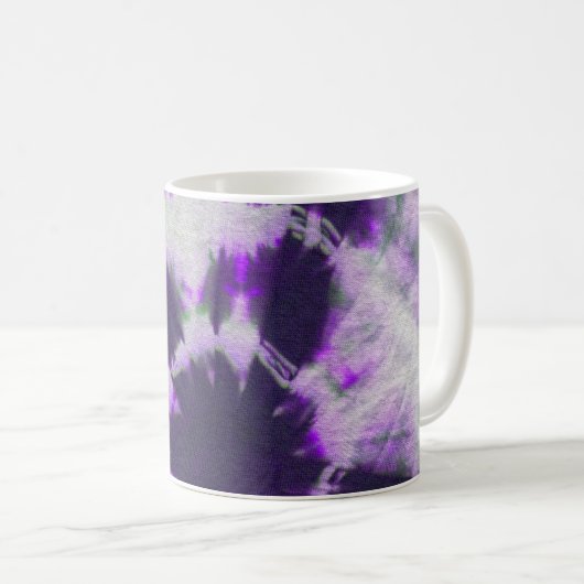 Tye Dye Komposition #1 von Michael Moffa Kaffeetasse (VorderseiteRechts)