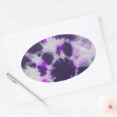 Tye Dye Komposition #1 von Michael Moffa Ovaler Aufkleber (Umschlag)