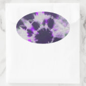 Tye Dye Komposition #1 von Michael Moffa Ovaler Aufkleber (Tasche)