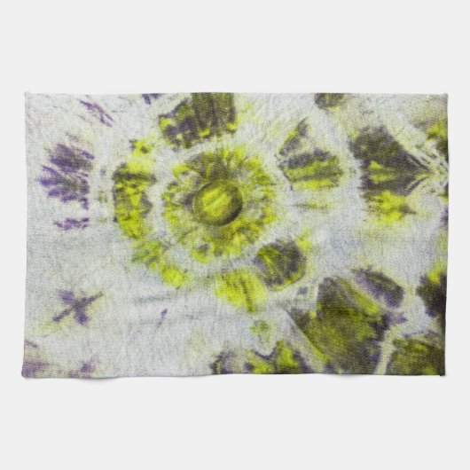 Tye Dye Komposition #3 von Michael Moffa Geschirrtuch (Horizontal)